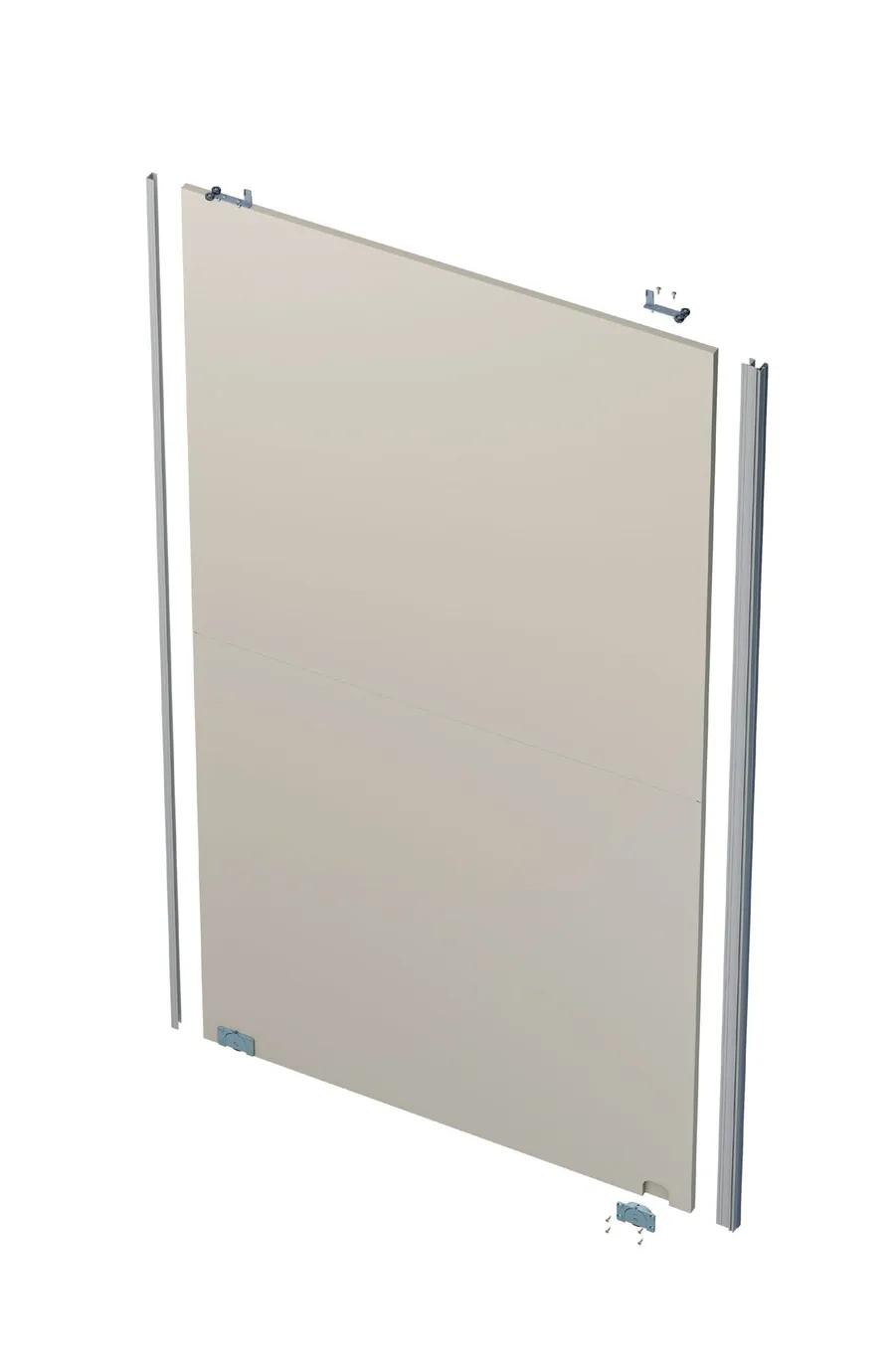 Bridge 600 wood panel door with vertical aluminium handle profile Bridge 600 wood panel door with vertical aluminium handle profile