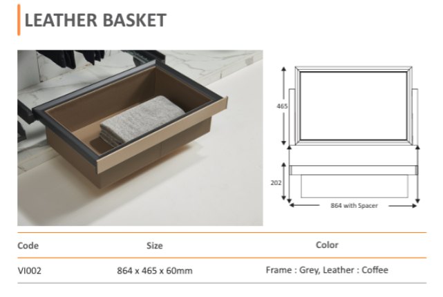 Wardrobe Leather Accessories for modular wardrobes — Mirano by Varun Impex